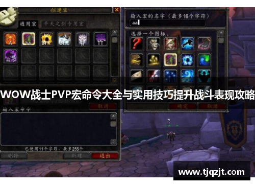 WOW战士PVP宏命令大全与实用技巧提升战斗表现攻略